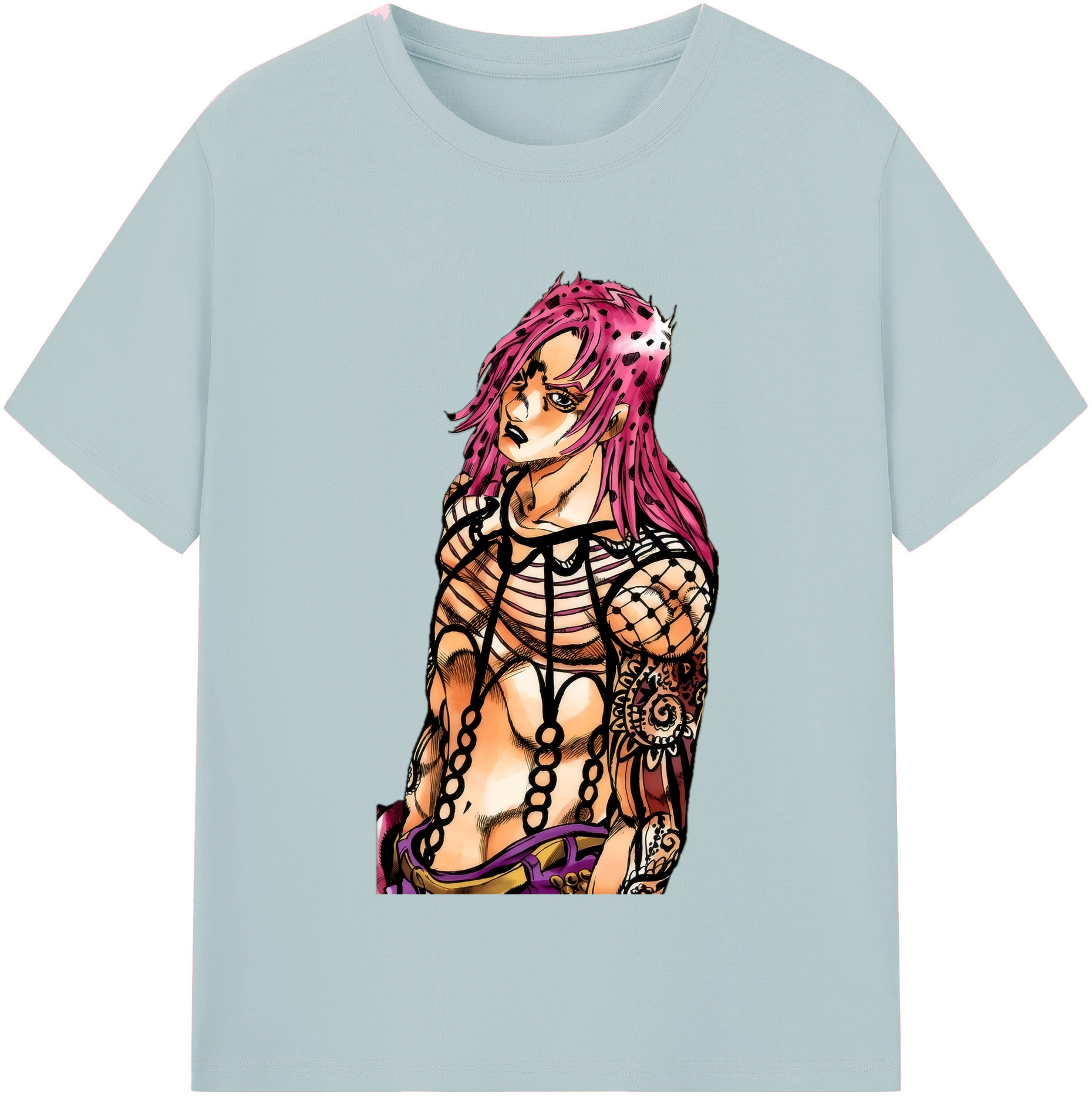 （画像用） ジョジョの奇妙な冒険 ビネガー?ドッピオ JoJo's Bizarre Adventure Vinegar Doppio 綿100％半袖Tシャツ（フロントプリント）
